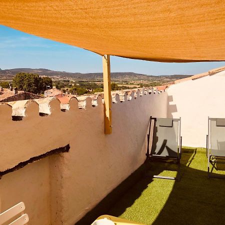 Appartement Au Dernier Etage Avec Terrasse Et Belle Vue Sur Nature Environnante Roujan ภายนอก รูปภาพ